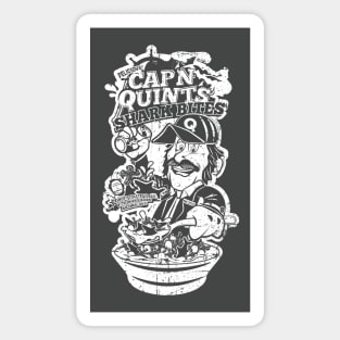 Captain Quint's Shark Bites (White Distressed) Magnet